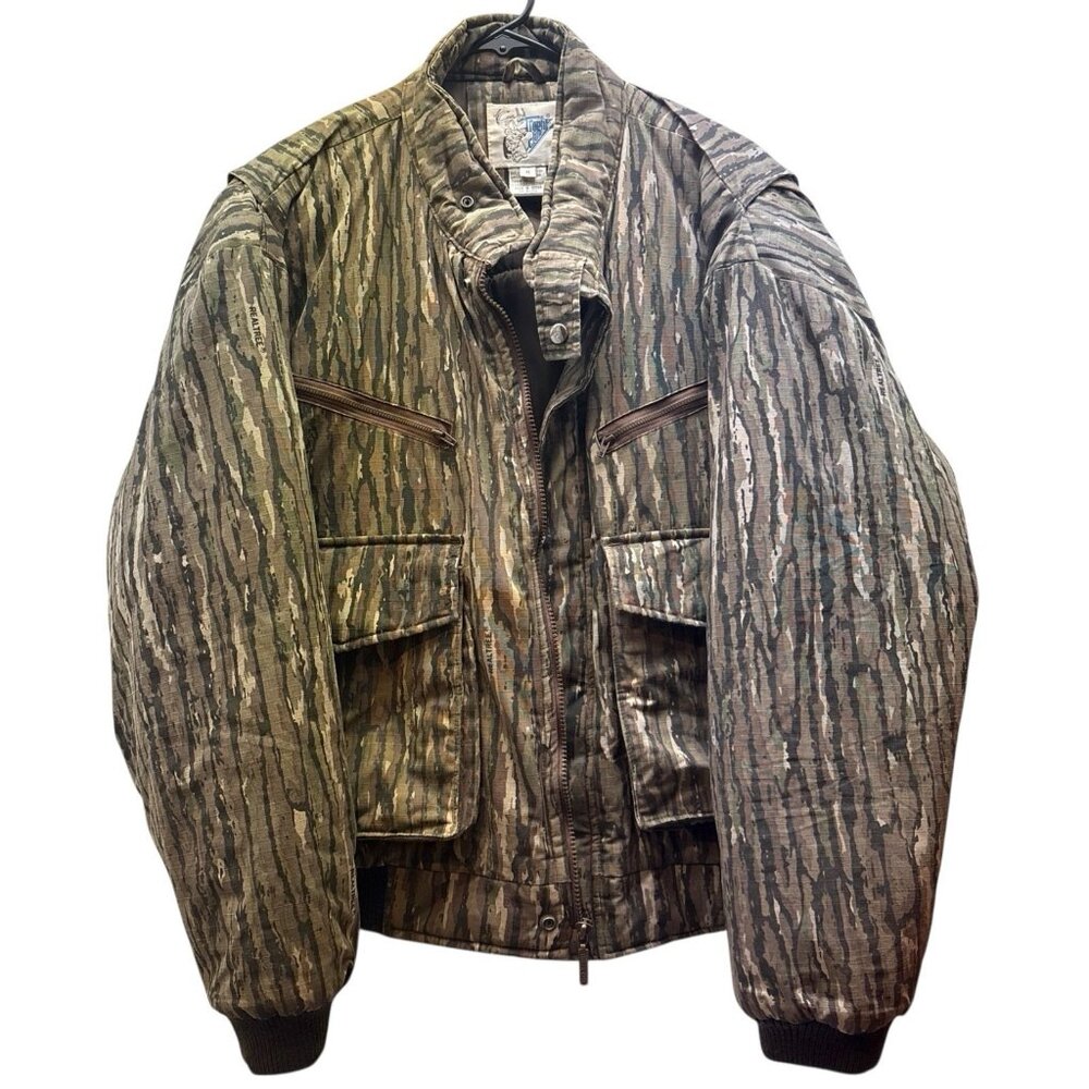 Trophy Club Realtree Puffer Camo Hunting Medium Multi Zip Jacket - Picture 1 of 7